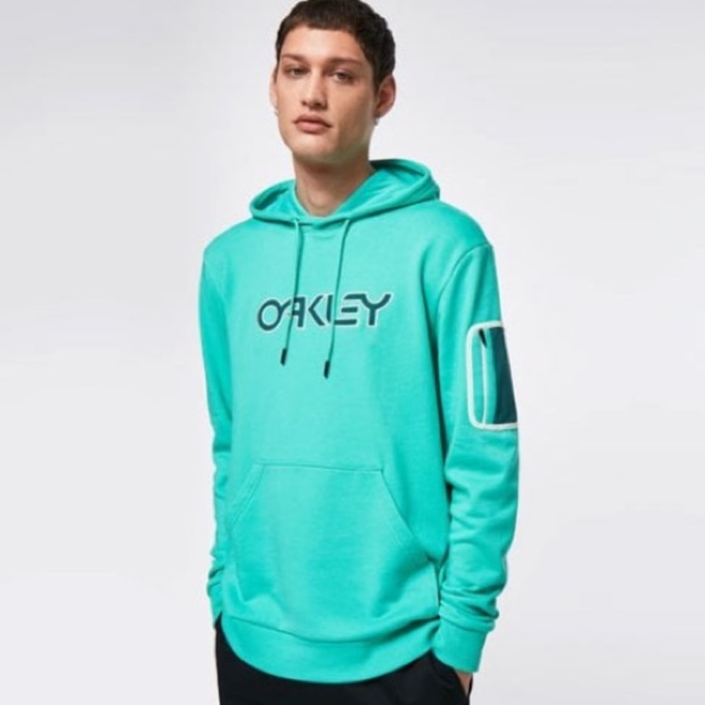 Oakley B1B Regular Fit Mint Green Pullover Hoodie Sweatshirt Med. + Measurements
